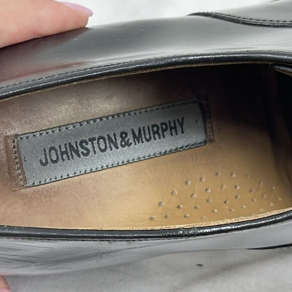 Johnston & Murphy Mens 9 1/2 9.5 D  22-02981 Melton Black Dress Cap Toe Oxfords main image 6